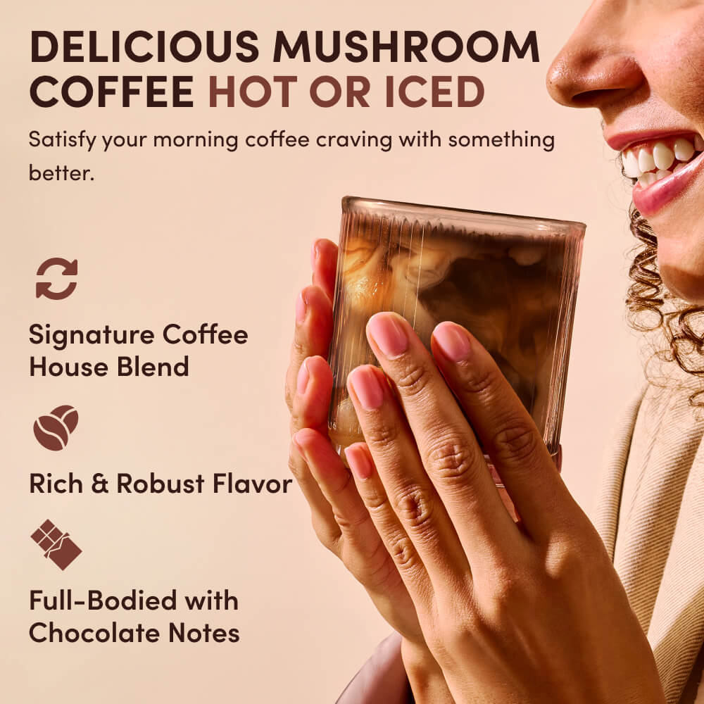 Mushroom Coffee Dark Roast (30 Servings) - Plant Based