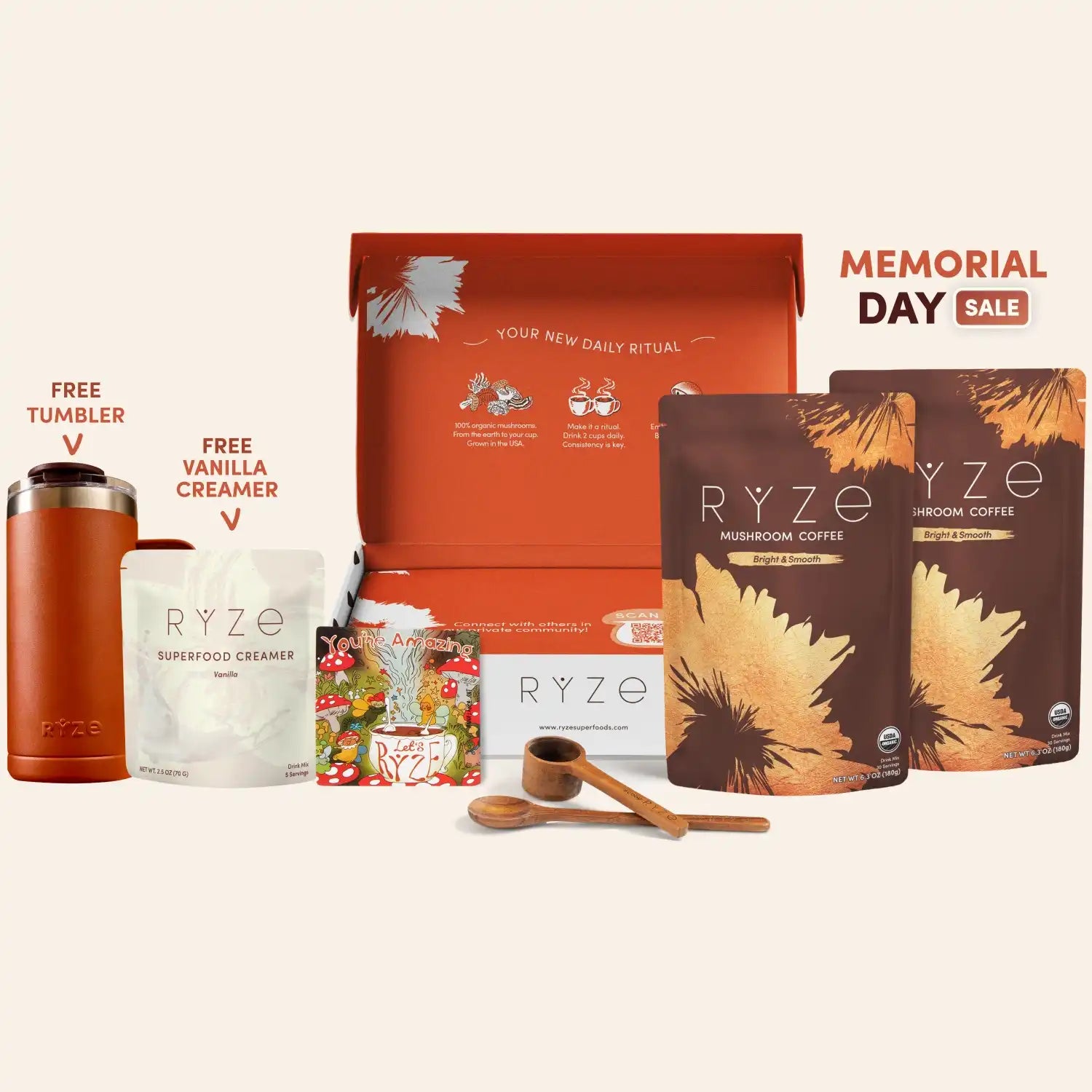 Mushroom Coffee Starter Kit (60 servings) - Wellness Coffee