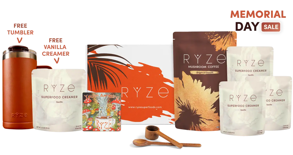 Ultimate RYZE Vanilla Latte Bundle (Vanilla Creamer + Coffee) - Adaptogenic Blend
