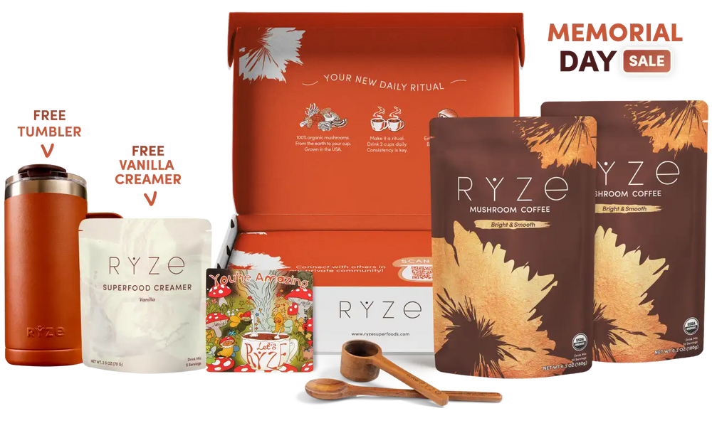 Mushroom Coffee Starter Kit (60 servings) - Wellness Coffee